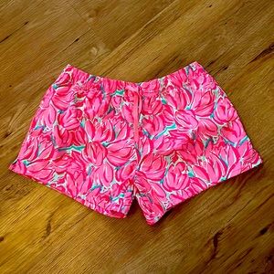 NWOT size medium colorful Lauren James swim shorts.